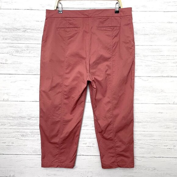Boden Women's Dusty Rose Pants Cotton Blend Front Leg Seam Straight Leg size 12P - Picture 2 of 12